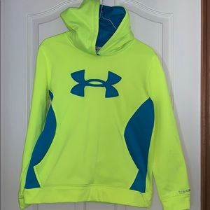 Kids Neon Under Armour Hoodie